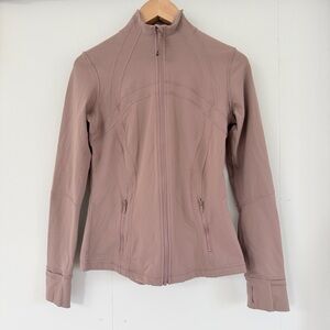 Lululemon Define Jacket Nulu Pink Taupe Nude Dusty Rose Tone Size 10